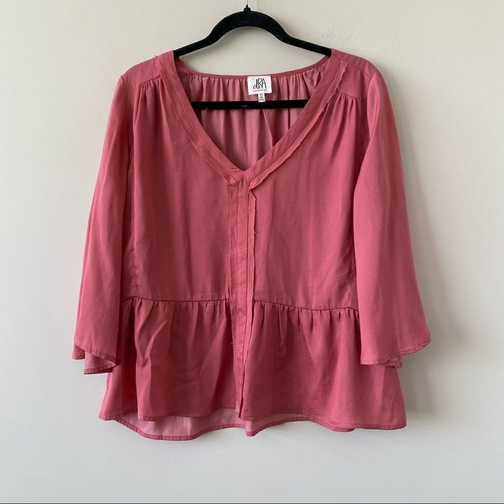 Anthropologie “Dra” Bell Sleeve Babydoll Blouse